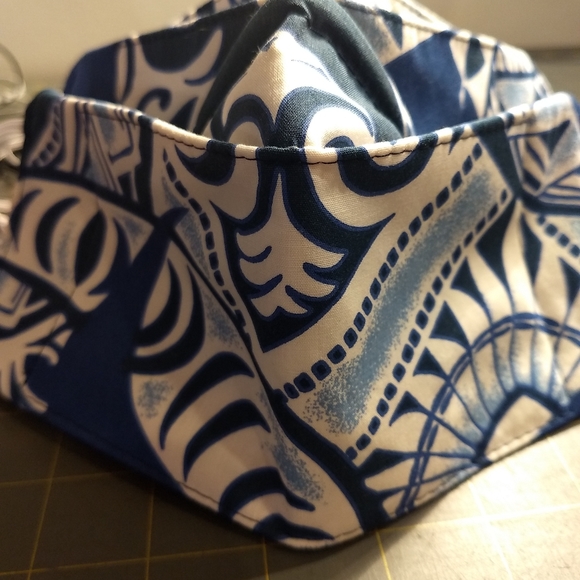 Hawaiian print cotton masks w/ PPN filter - Picture 2 of 5